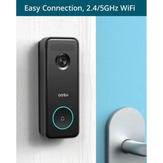 Videoportero WiFi eufy V8S 5MP UHD 166° Visión nocturna Control por voz