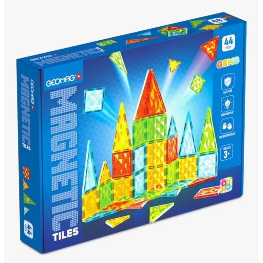 Geomag Magnetic Tiles Gems 44 4102 44 peças