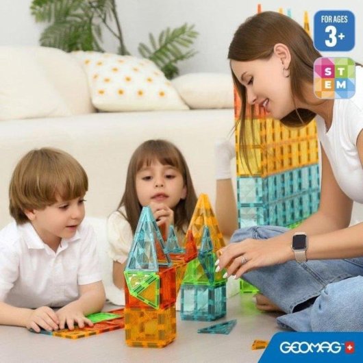 Geomag Magnetic Tiles Gems 44 4102 44 peças