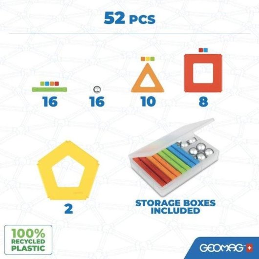 Geomag Supercolor Ecofriendly 378 52 peças