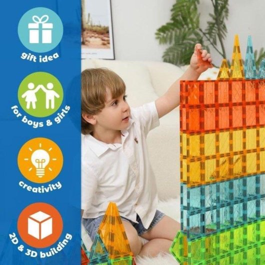 Geomag Magnetic Tiles Gems Vehicles GM211 24 peças