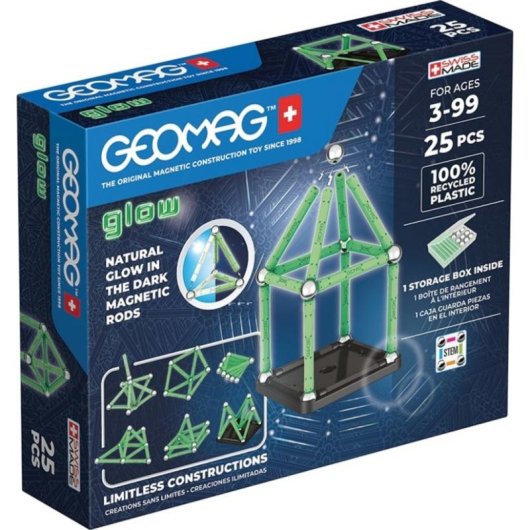 Geomag Ecofriendly Glow Set Magnético 25 Peças