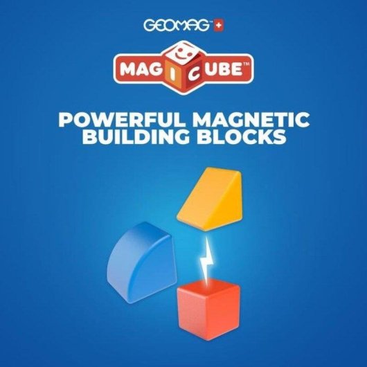 Geomag Magicube Shapes 208 Conjunto De 9 Blocos Magnéticos Em Plástico Reciclado