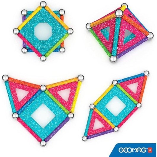 Geomag Ecofriendly Glitter Set Magnético 22 Peças