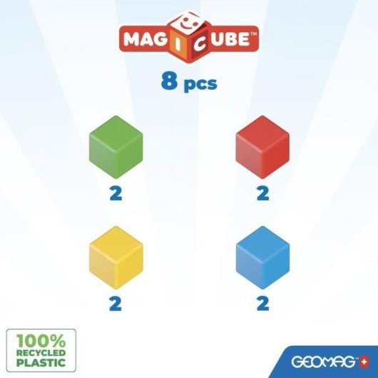 Geomag Magicube Recycled Creative Set GM246 64 peças