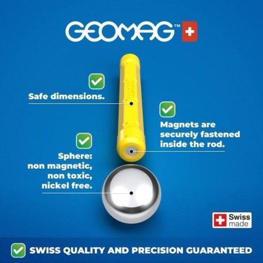 Geomag Supercolor GM374 Conjunto de Construção Magnética 25 Peças