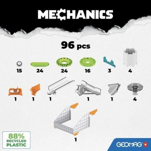 Geomag Mechanics Challenge Goal 96 Peças