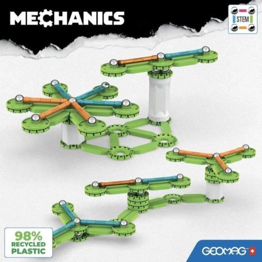 Geomag Mechanics Motion Flywheels 756 Set Magnético De Construção 96 peças
