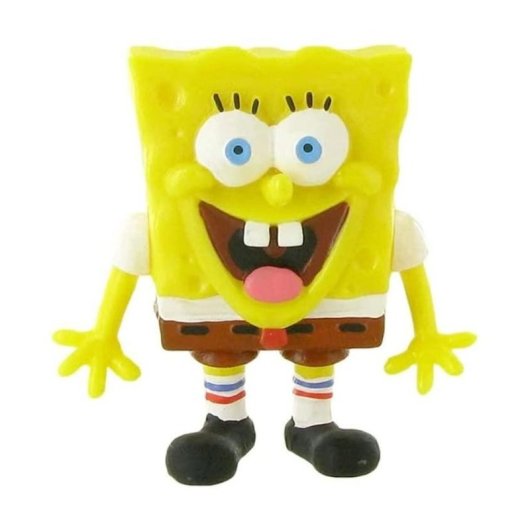 Figura Bob Esponja Sonrisa 6 Cms