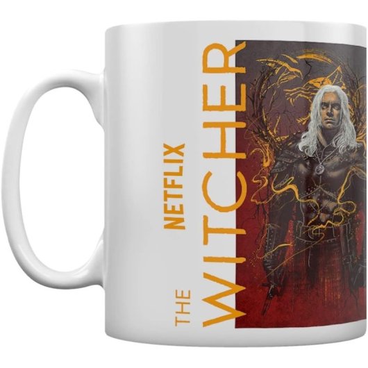 Taza Geralt The Wolf The Witcher Cerámica 315 Mls