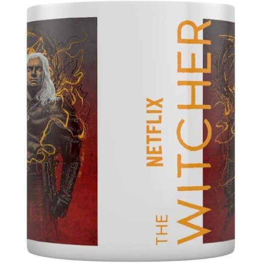Taza Geralt The Wolf The Witcher Cerámica 315 Mls