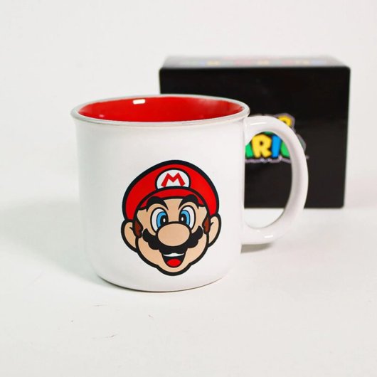 Taza Super Mario Bros Nintendo Cerámica 400 Mls