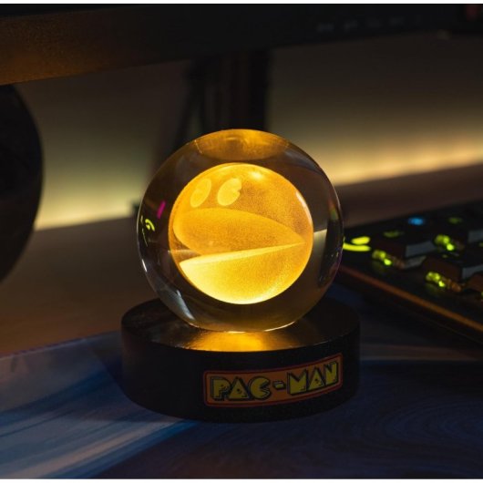 Lámpara Bola De Cristal Pac-man 8 Cms