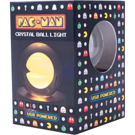 Lámpara Bola De Cristal Pac-man 8 Cms