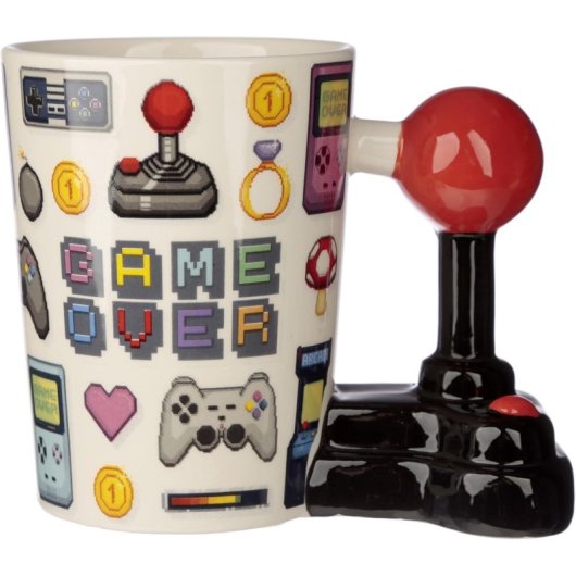 Taza Gamer Game Over Cerámica 340 Mls