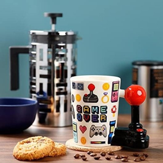 Taza Gamer Game Over Cerámica 340 Mls