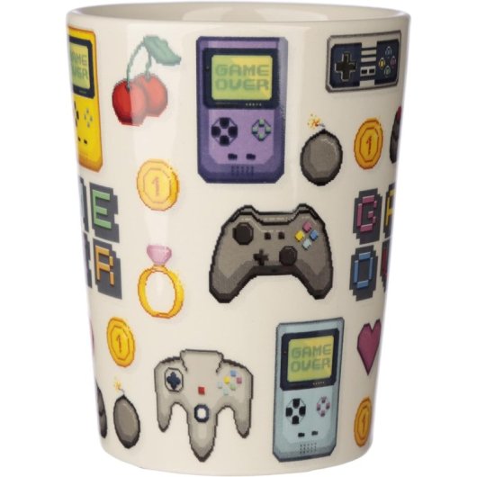 Taza Gamer Game Over Cerámica 340 Mls