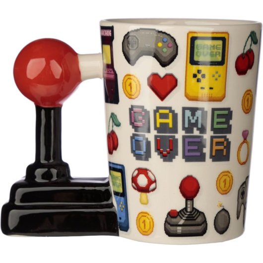 Taza Gamer Game Over Cerámica 340 Mls