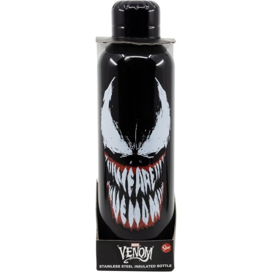 Botella Metálica Venom Face Marvel 515 Mls