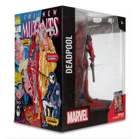 Figura Deadpool Marvel Estatua Diorama 18 Cms