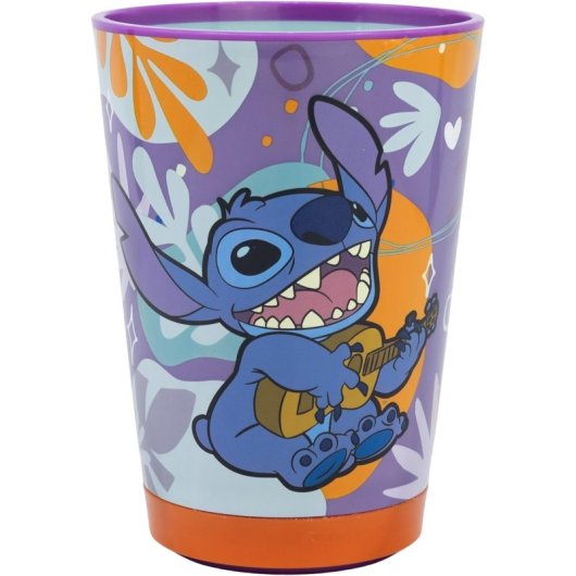 Vaso Stitch Aloha Disney Antivuelco 470 Mls