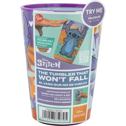 Vaso Stitch Aloha Disney Antivuelco 470 Mls
