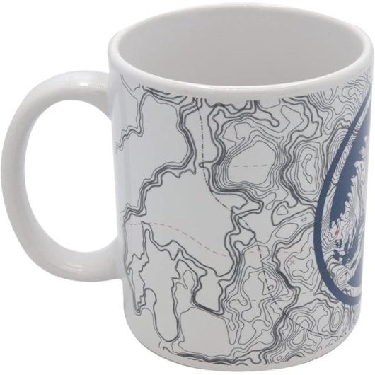 Taza Mapa De Relieves Jurassic World Dominion Cerámica 324 Mls