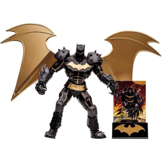 Figura Batman Hellbat Edición Knightmare Dc Gold Label Edición Limitada Articulada 18 Cms