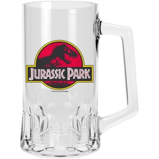 Jarra De Cristal Jurassic Park Logo