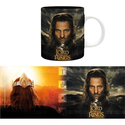 Taza Aragorn El Señor De Los Anillos Cerámica 320 Mls