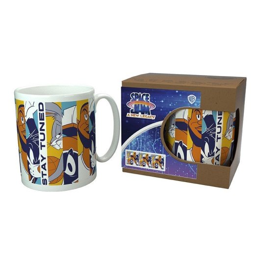 Taza Space Jam A New Legacy Stay Tuned Cerámica 320 Mls