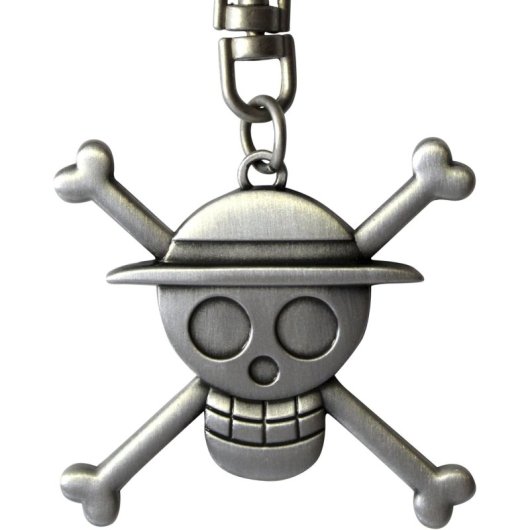 Llavero 3d Calavera Tripulación Sombrero De Paja One Piece Metal