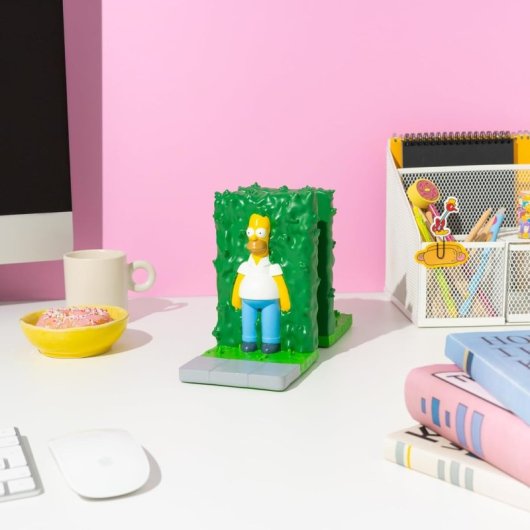Sujetalibros 3d Homer En Arbusto Los Simpsons 16 Cms