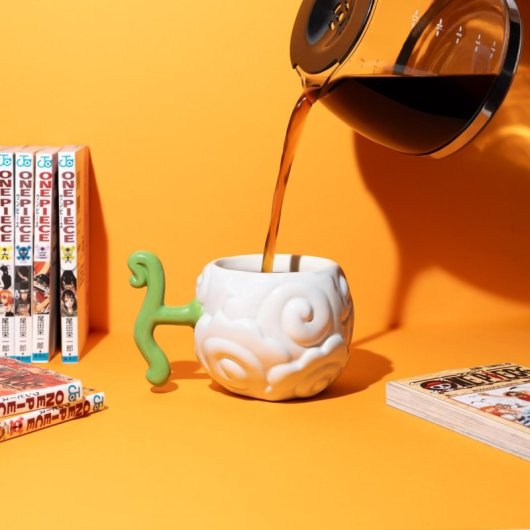 Taza 3d Fruta Smoke Smoke One Piece Cerámica 600 Mls