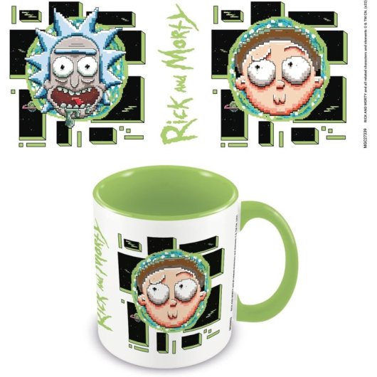 Taza Pixel Breakout Rick & Morty Cerámica 315 Mls