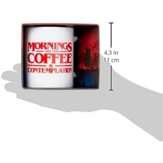 Taza Stranger Things Morning Coffee & Contemplation 315 Mls