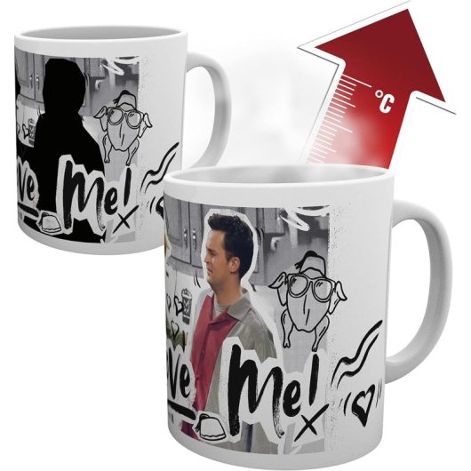 Taza Térmica You Love Me! Friends Cerámica 320 Mls