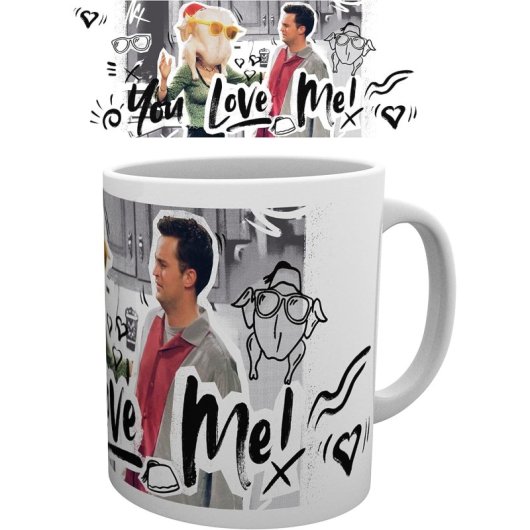 Taza Térmica You Love Me! Friends Cerámica 320 Mls