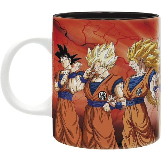 Taza Goku Transformation Dragon Ball Cerámica 320 Mls