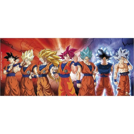 Taza Goku Transformation Dragon Ball Cerámica 320 Mls