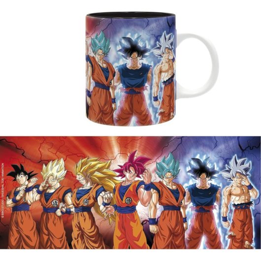 Taza Goku Transformation Dragon Ball Cerámica 320 Mls