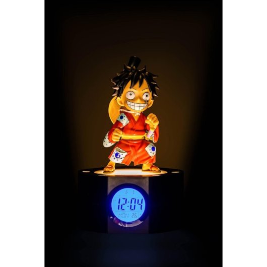 Despertador Con Luz Luffy One Piece 18 Cms