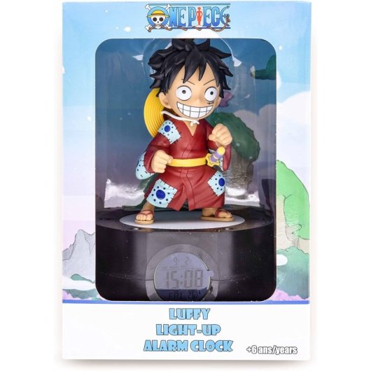 Despertador Con Luz Luffy One Piece 18 Cms