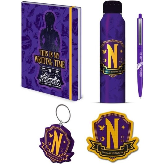 Set Regalo Baúl Academia Nevermore Wednesday