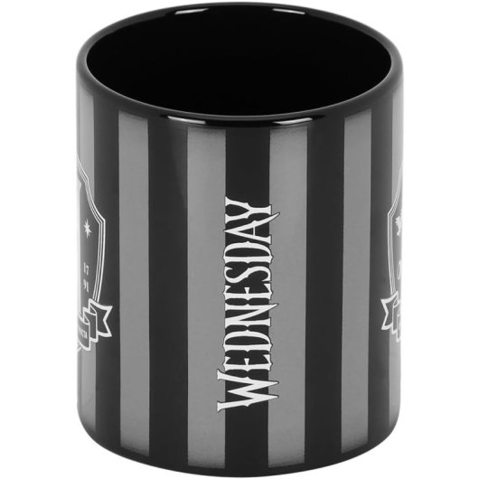 Taza Logo Escuela Wednesday Cerámica 380 Mls