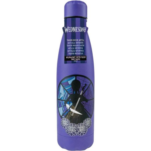 Botella Metálica Térmica Wednesday Miércoles 500 Mls