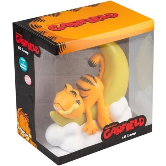 Lámpara 3d Garfield Buenas Noches 22 Cms