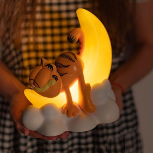 Lámpara 3d Garfield Buenas Noches 22 Cms