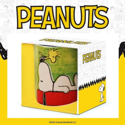 Taza Peanuts Snoopy Authentic Cerámica 320 Mls