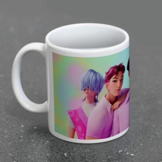 Taza Saja Boys K-pop Demon Hunters Cerámica 315 Mls